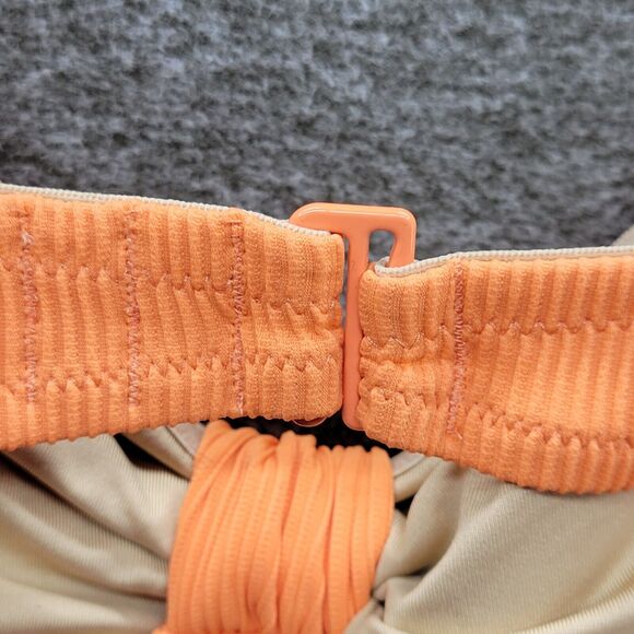 Old Navy Swim Bikini Top Women’s 2X Orange Coral Textured Rib Cinch Front NWT - Picture 13 of 14